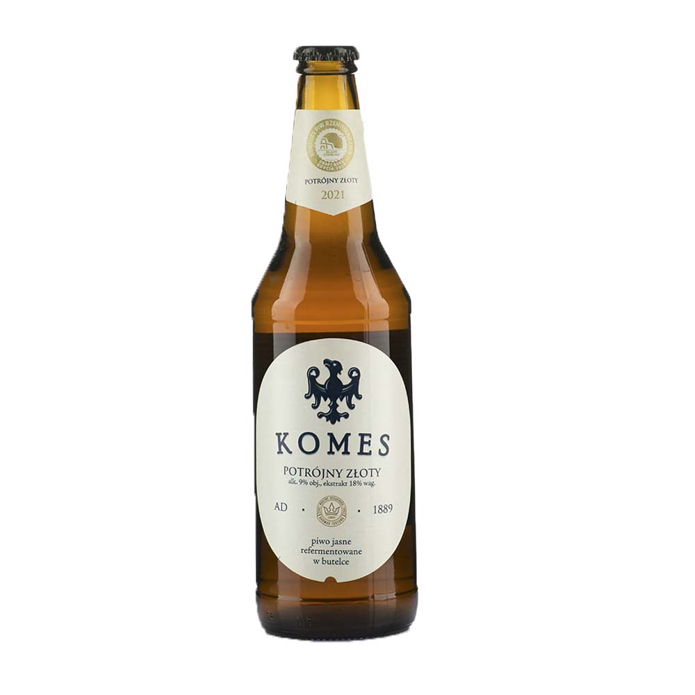 Piwo Komes Potrójny Złoty 9% 500 ml