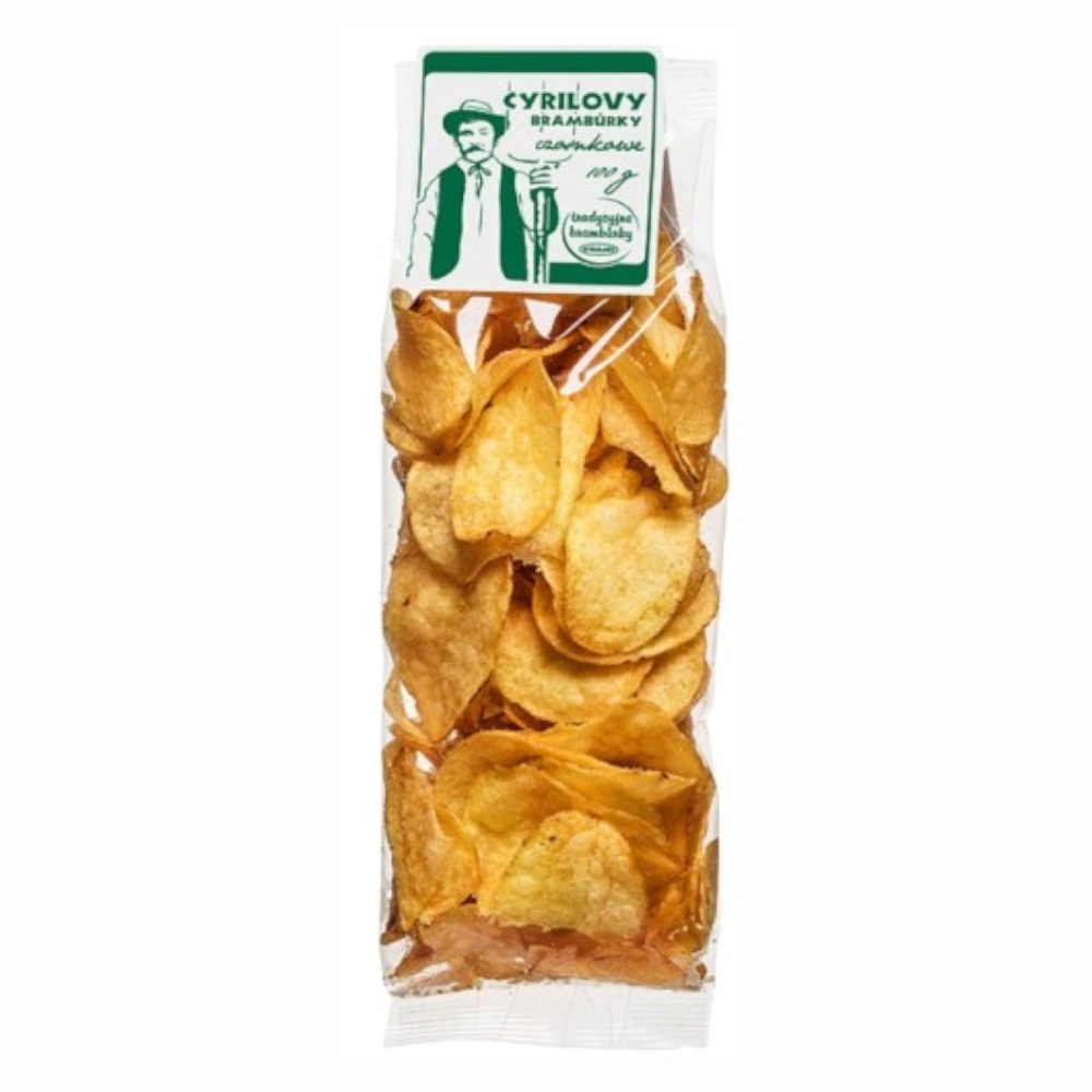Chipsy Ziemniaczane Cyrilovy Bramburky czosnkowe 100 g